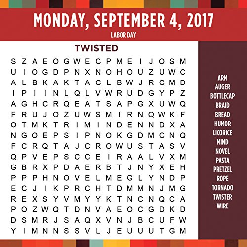 Cal 2017 Word Search