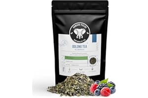 EDWARD FIELDS HIGH QUALITY TEA Edward Fields Tea ® - Té azul Oolong Detox orgánico a granel con Frutos Rojos del bosque. Té bio recolectado a mano con ingredientes y aromas naturales y ecológicos, 100g, China.