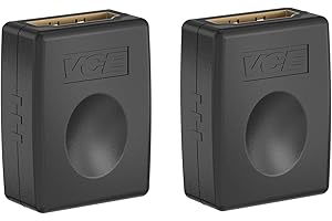 VCE HDMI Coupler 3D 4K HDMI Female to Female Extension Adapter 2 Pack