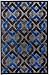 Produktbild Designer moderner flachgewebter In- & Outdoor Carpetforyou Teppich Dark Chains 3D Effekt geometrisch grau schwarz dunkelblau bunt in 4 Größen für Jugendzimmer Schlafzimmer und Terrasse (115 x 170 cm)