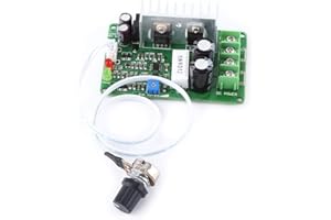 VIKYE Contrôleur de vitesse de moteur, 12V / 24V / 36V, 15A PWM DC Protection de potentiomètre de contrôleur de vitesse de moteur, Plage de tension DC10V ~ 40V