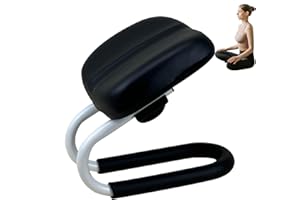Lruvaqi Meditation Stools | Prayer Bench | Metal Frame Yoga Stool Adjustable Height with Sponge Cushion | Non-Slip Portable Chair for Home Yoga Studio, Meditation Accessories