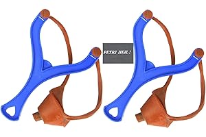 STMK Set of 2 Feeding Slingshots Blue + Free Petri Heil! Sticker