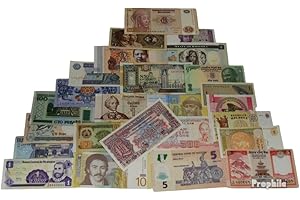 PROPHILA COLLECTION Tous Monde 25 Divers Billets Dehors 25 différents Pays (Billets pour Les collectionneurs - Pas de Moyen de paiement)