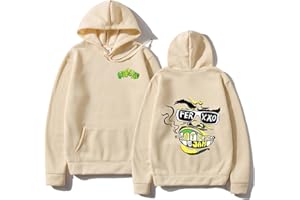 HIAPES Sudadera con Capucha Feid Ferxxo Reversible Primavera Otoño Sudadera Clásica Unisex Oversize Hombres Mujeres Hip Hop Pullover Moda Casual Cool Prendas De Abrigo De Gran Tamañ