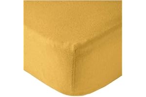 BabyCalin - Lenzuolo con angoli 60 x 120 x 15 cm, senape certificato OEKO-TEX