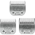 BESTBOMG Dog Grooming Replacement Blade Compatible with Andis/Wahl/Oster Dog Clippers (7FC+5FC+4FC)