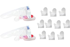 DIRODAL Clean Hands Doppio Kit Multiuse Guanti Igienici Professionali Con Calamita, Per Manipolazione Alimenti, Panetterie, Alimentari, Carne e Pesce