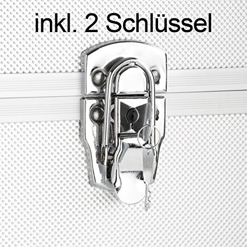 3er Set Alu Boxen Alukiste Werkzeugkiste Transportbox Lagerbox Lagerkiste Abschließbar - 4