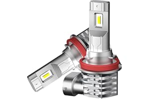 MGCOKINILY Halogen Auto Lampen H11, 55W 400% Helligkeit als Halogenlampen11000LM 6500K Kaltes Weiß,1:1 Mini-Größe, 2 Stück