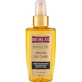 Bioblas Argan Oily Hair Care Oil &ndash; Non-Rinsing, Heat Protective, Repairing & Shine Providing Serum, 100% Nourishing Effect,