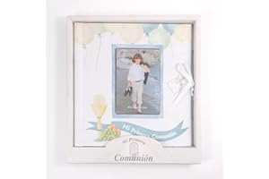 A ARGUVAL EDITORIAL Libro comunión niño Globos con Portada Personalizable con tu Foto| Medidas Libro 29 x 27 cm, tamaño Foto 10 x 15 cm| Arguval