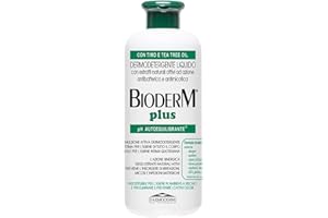 BIODERM BIODERMOCOSMETICI Bioderm Plus Dermodetergente Antibatterico Arricchito con Timo e Tea Tree Oil 500 ML - Detergente Intimo - Delicato per il Corpo per Adulti, Anziani, Incontinenti e Disabili