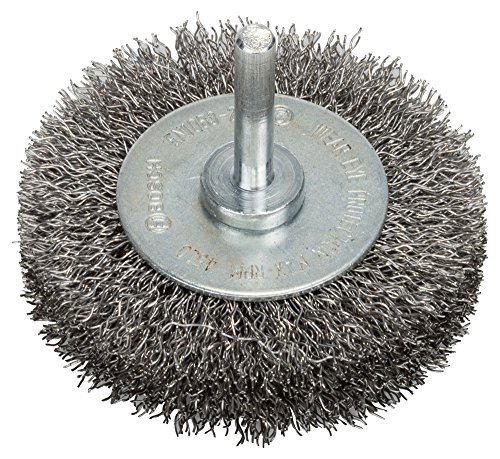 BOSCH Scheibenbürste, Edelstahl, gewellter Draht, 0,3 mm, 70 mm, 15 mm, 4500 U/ min, 2608622122
