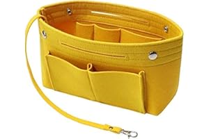 Soyizom Filz Handtasche Organizer Bag in Bag,Innentaschen für Handtaschen Organizer mit Schlüsselkette für Speedy Neverfull,8 Farben