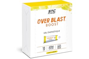 STC NUTRITION - Over Blast® Boost - Gel énergétique enrichi en complexe dynamisant - Norme anti-dopage - 10 dosettes