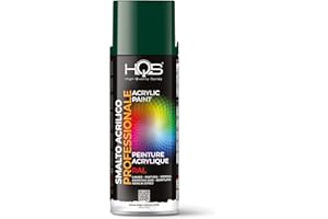 HQS HIGH QUALITY SPRAY HQS Bombe de peinture acrylique, couleurs Ral (Ral 6005 - Vert mousse)