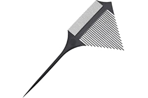 DAQIEPIN 1Pcs Peine Mechas Profesional de Salón Antiestático Peine Peluquería para Teñir Mechas de Pelo, Peine con Mango de Aguja de Carbono, Resistente al Calor, para Peluquería