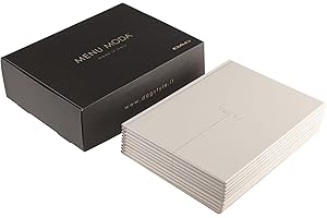 DAG STYLE, Portamenu Ristorante Linea Risto, Box 10 Pezzi, Porta Menu Formato A4, PVC, Made in Italy, Buste di Plastica, Colore Sabbia