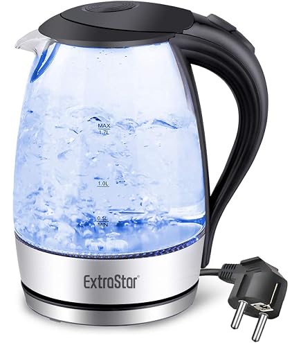 Bollitore Elettrico SOLARA 1,8L Acciaio Inox Doppia Parete – Veloce, Sicuro E Senza BPA Con Spegnimento Automatico E Base 360°