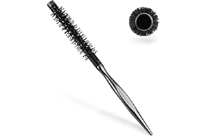 MOZEAT LENS Mała szczotka do lokowania, mini wałek Quiff do suszenia, okrągła szczotka do stylizacji, kręcenia krótkich i cienkich włosów