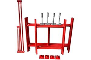 HILL TOP FABRICATIONS CO (1998) LTD - Scaffolding Tower with Adjustable Bases 3.5 Meters (11'6") Working Height 4x2'6 Base Size. Steel & Polyester Powder Coated (PPC) High Quality Durable Finish.