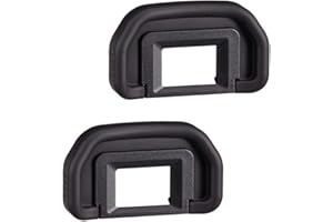 FANZR EB 90D Eyecup Eyepiece Viewfinder Compatibile per Canon EOS 90D 80D 70D 60D 50D / 5DMarkII / 6D / 6DMarkII 40D 30D 20D (confezione da 2)