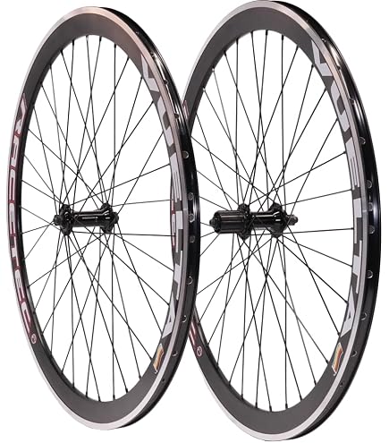 Vuelta Rennrad Laufradsatz 28Zoll inkl. JoyTech Nabe - Made in Germany - Vorder- & Hinterrad 28Zoll Felgenbremse/V-Brakes Weiß, 622x15 Airtec 4 Hohlkammerfelge