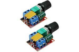 Hailege 2pcs DC Motor PWM Drehzahlregler 3V 6V 12V 24V 35V Drehzahlregler Schalter Mini LED Dimmer DC 3V-35V 5A 90W