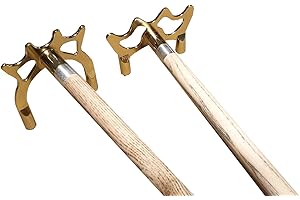 John West 2 Pont de queues de Billard en Laiton Plat & Haut - Queue de Billard Incluse