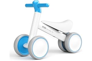 XJD Children's Balance Bike from 1 Year, Children's Toy for 10-24 Months Baby, Balance Bike with 4 Wheels for 1 Year Boys Girls, First Bicycle Baby Toy as Birthday Gift (Teal)
