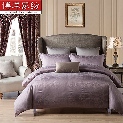 Preisvergleich Produktbild Sammlung ägyptischer Bettwäsche set, langstapelige Baumwolle hypoallergen Blatt,Bettbezug 4 Stück Tröster Set & Kissen Set, voll