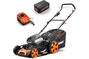 FUXTEC 40V Akku Rasenmäher Set E146C 46cm Lithium Batterie mit one Battery fits All Geräte - Set mit Akku 4.0Ah/EP20 + Ladestation EC20