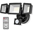 ALUSSO Security Lights Outdoor Motion Sensor, 30W 2400LM 3000K-6500K Outdoor Lights Floodlights Remote Control, IP65 Waterproof PIR Lights Outdoor Wall Light for Garden, Backyard, Garage, Doorways
