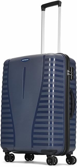 Aristocrat Airpro 8-Wheel Medium Size Hard Case Trolley Bag, Poseidon Blue | Durable Polypropylene Case, Spaci