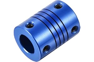 QUARKZMAN 1 st 10 mm till 10 mm aluminiumlegering axelkoppling L25 x D19 flexibel koppling med skruvar för kodare och motorer