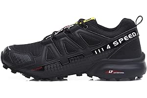WYUKN Calzado de Ciclismo Hombre, Zapatillas De Ciclismo MTB para Hombres Y Mujeres Zapatillas Deportivas para Bicicleta Al Aire Libre,black-42EU