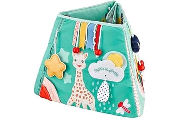 Sophie la Girafe - Tableau d'activités multiface - Jouet d'éveil pour enfant - de nombreuses activités pour éveiller 5 sens de bébé - Dés 0 mois