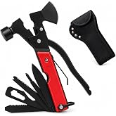 Samos&reg; 18 in 1 Multi-Tool with Axe and Hammer &ndash; Small Multi-purpose Axe with Pliers, Screwdrivers, Saw and Belt Holster &ndash; Ori