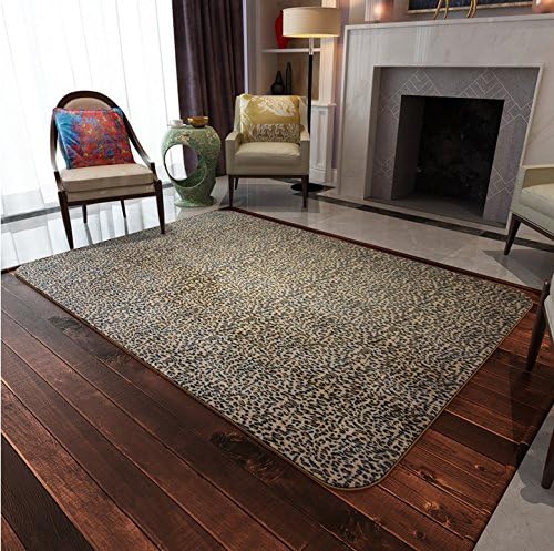 FANXIAOMING FXM Creative personality living room carpet trend of modern brown leopard living room bedroom carpet Area Rugs (Size : 1.0*1.6m)