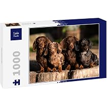 Lais Puzzle 1000 Teile – Dackel Motiv Mit Hochwertigen Teilen Und Stabiler Schachtel
