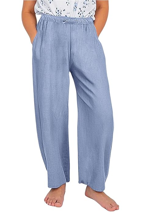 Pantaloni A Zampa Per Bambina - Vita Alta, Gamba Larga - Casual In Poliestere - Foto 8