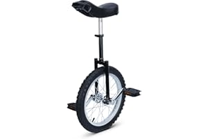 tonchean Monociclo 16 pollici Unicycle Balance Training Regolabile in altezza Monociclo per bambini principianti e professionisti unisex