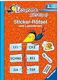 Sticker-Rätsel zum Lesenlernen (2. Lesestufe) (Leserabe - Rätselspaß) by Lena Merk, Stefan Lohr
