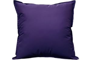 LIZZIE JACOBS New Waterproof Garden Cushion Covers Furniture Outdoor Indoor Seats Patio Living Room Cushion Covers (60 x 60 cm (24"x24"), Purple)