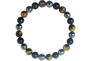 cotigo - Pulsera de Piedra Natural - Pulsera Hilo Elastico con Cuentas Piedra Natural - Distintas Piedras Semipreciosas para Mujer, Hombres Yoga Regalo