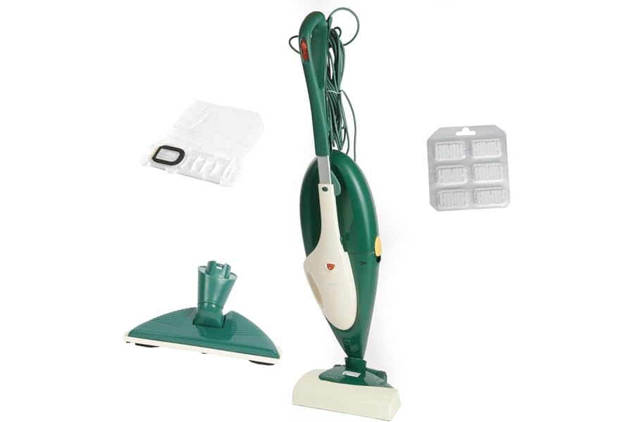 Vorwerk Kobold 135, EB 351 Bodenstaubsauger Neuer Motor Dreieckdüse für Laminatböden, HEPA Filter 6 