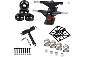 ARROVARP 25 Pièces Skateboard Trucks Skateboard Bearings Set, Skateboard Trucks Accessories Set, Set De Roues De Skateboard, Skateboard Trucks Petit Camions Skateboard Support, Matériel De Skateboard Set