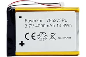 Fayerkar Batería compatible con Tigerbox Touch Radio Play Box (4000 mAh, 3,7 V, polímero de litio)