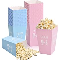36 Scatoline Popcorn In Cartone Rosa – Sacchetti Festa Per Snack, Caramelle, 7x5x11,5 Cm